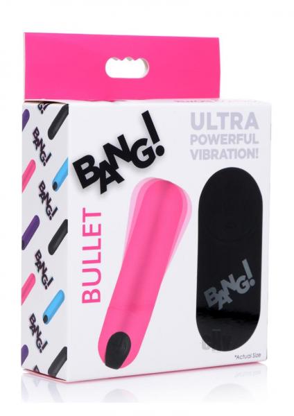 Bang! Vibrating Bullet W/ Remote Control - Pink-Bang!-Sexual Toys®
