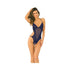 Bare It All Crotchless Lace & Mesh Teddy Navy S/m-blank-Sexual Toys®