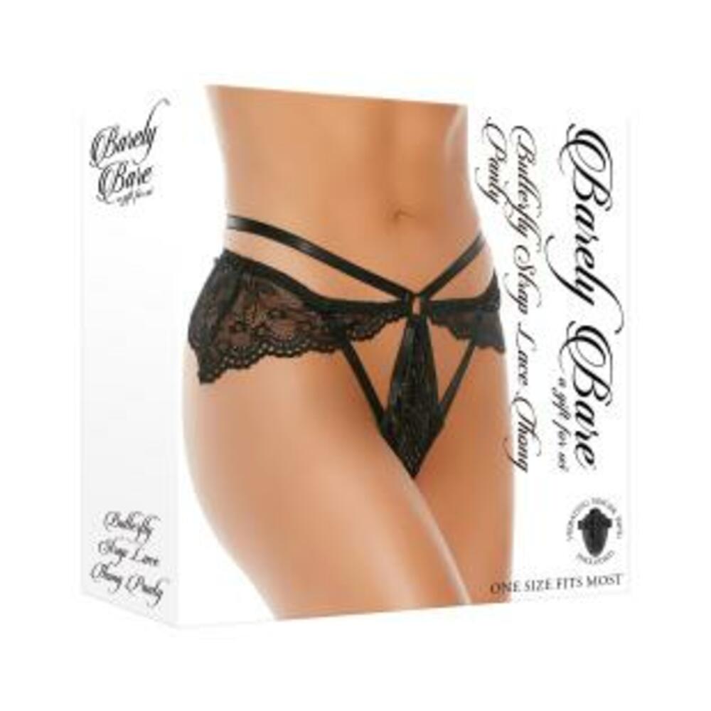 Barely Bare Butterfly Strap Lace Thong Panty-blank-Sexual Toys®