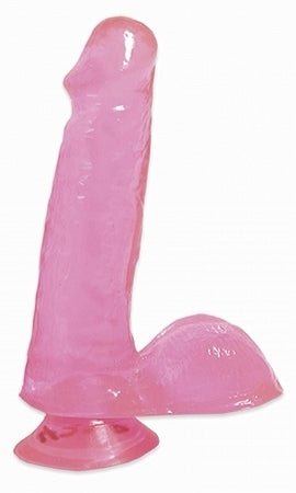 Basix Dong With Suction Cup 6 Inches Pink-Basix Rubber Works-Sexual Toys®