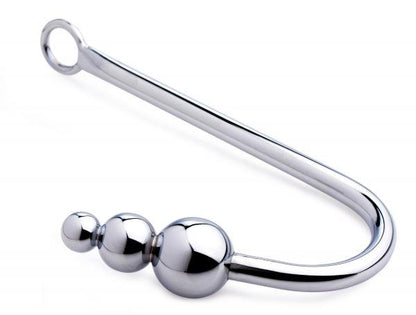 Beaded Anal Hook Stainless Steel-Master Series-Sexual Toys®