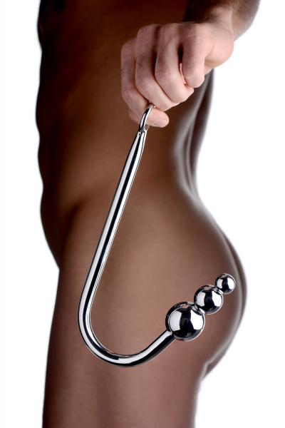 Beaded Anal Hook Stainless Steel-Master Series-Sexual Toys®
