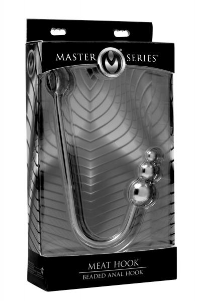 Beaded Anal Hook Stainless Steel-Master Series-Sexual Toys®