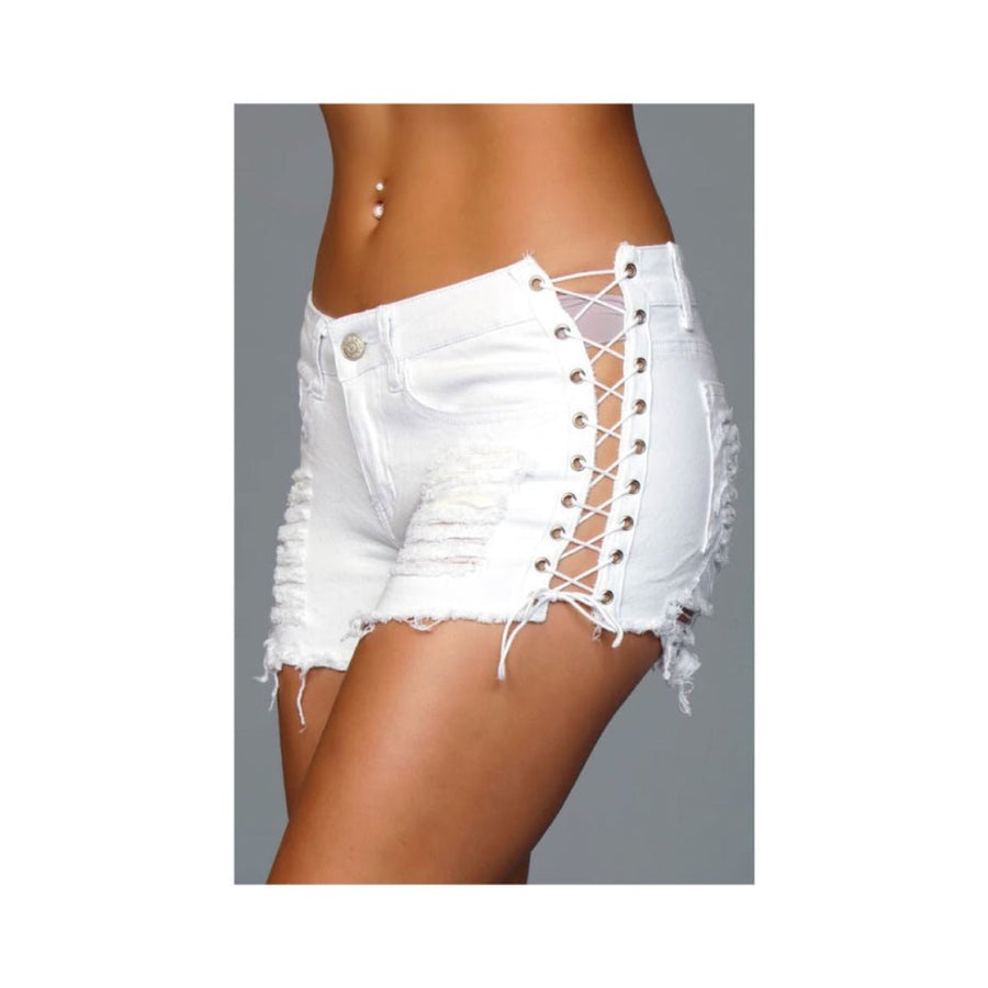 BeWicked Denim Shorts Lace-Up Side Detail-BeWicked-Sexual Toys®