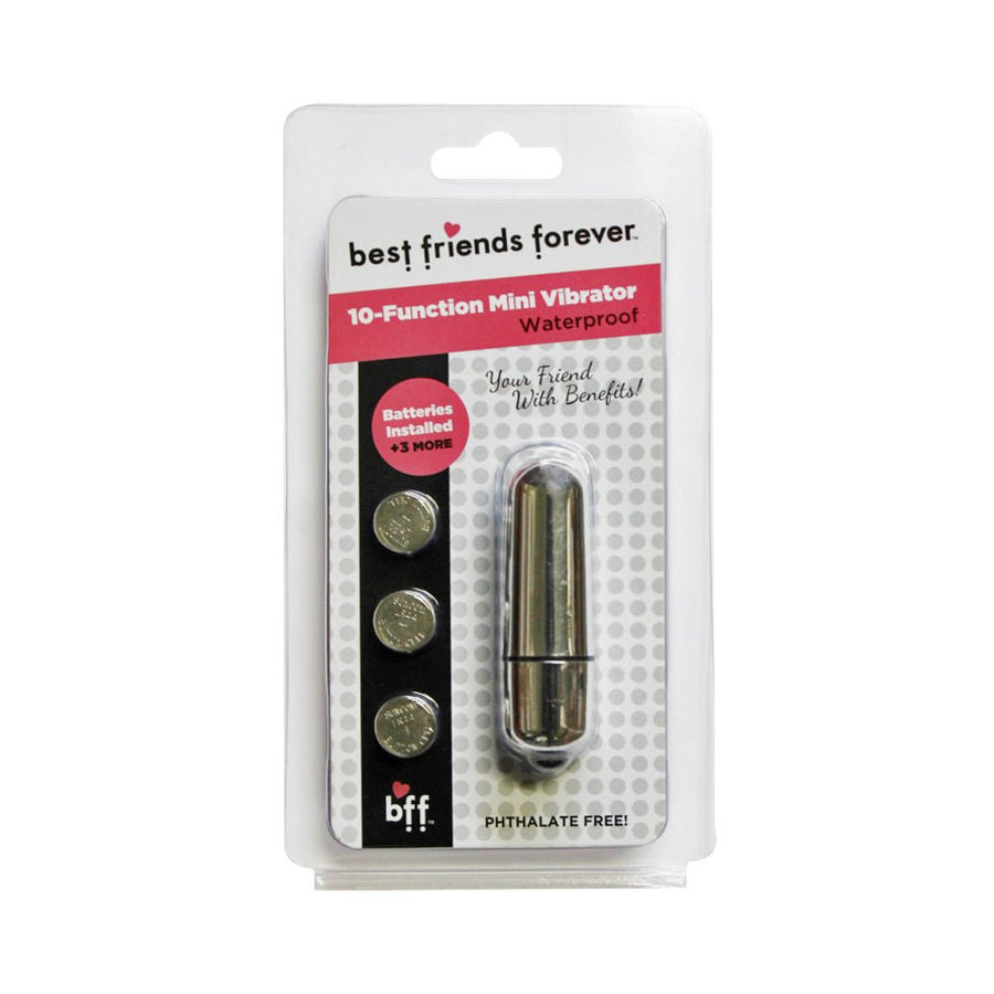 Bff Waterproof Friends W/benefits Bullet Silver 6cm-Si Novelties-Sexual Toys®