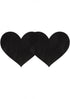 Black Satin Heart Shaped Pasties 2 Pack-Peekaboo-Sexual Toys®