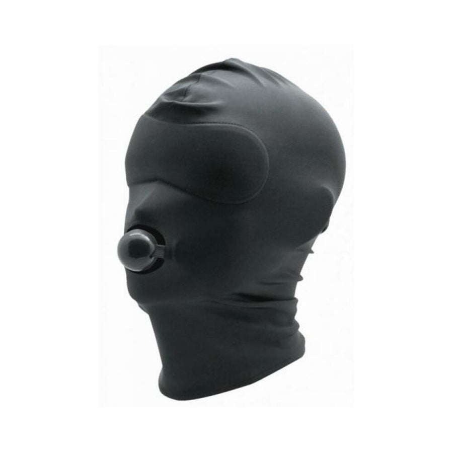 Black Spandex Hood With Silicone Ball Gag-Spartacus-Sexual Toys®