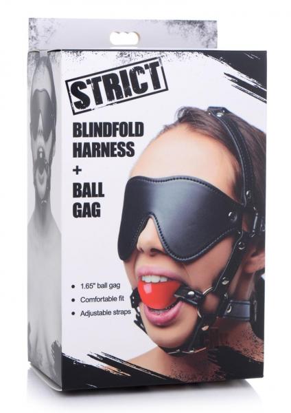 Blindfold Harness And Ball Gag-Strict-Sexual Toys®