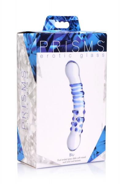Blu Dual Ended Glass Dildo-Prisms Erotic Glass-Sexual Toys®
