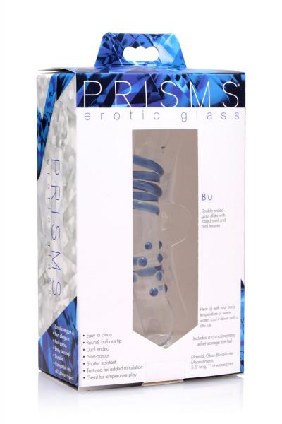 Blu Dual Ended Glass Dildo-Prisms Erotic Glass-Sexual Toys®