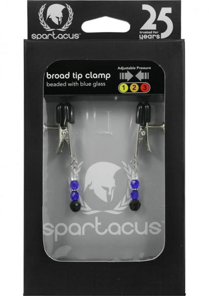 Blue Beaded Clamps With Broad Tip Nipple Clamps Blue-blank-Sexual Toys®