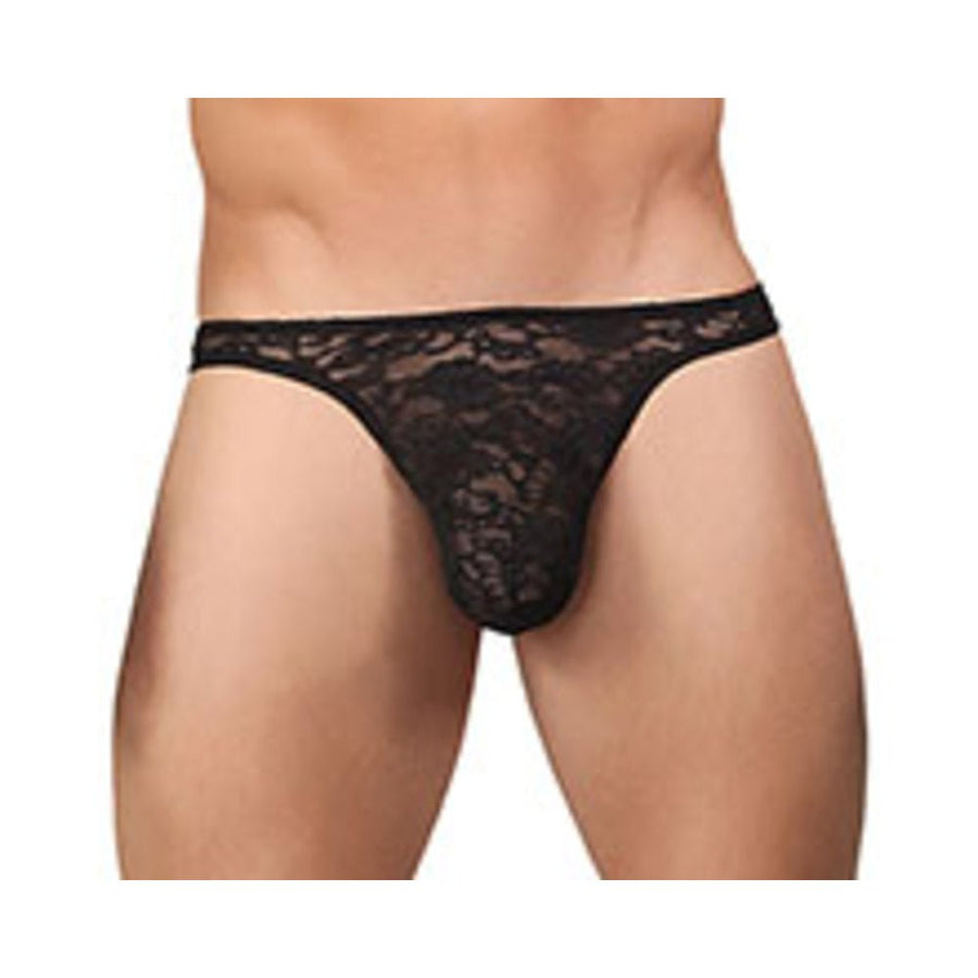 Bong Thong Stretch Lace Black Large/XL-Male Power-Sexual Toys®