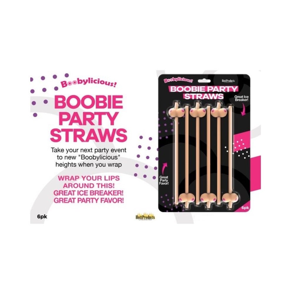 Boobie Straws (flesh Color) 6pk.-blank-Sexual Toys®