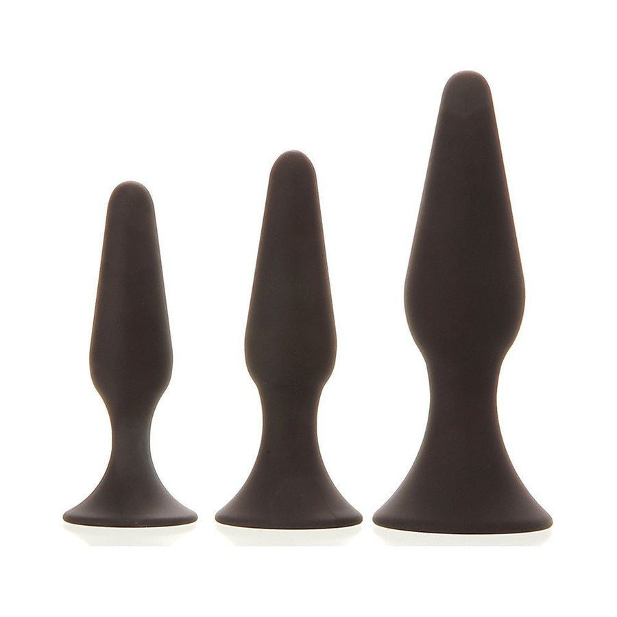 Booty Boot Camp Training Kit 3 Butt Plugs Black-Adam &amp; Eve-Sexual Toys®