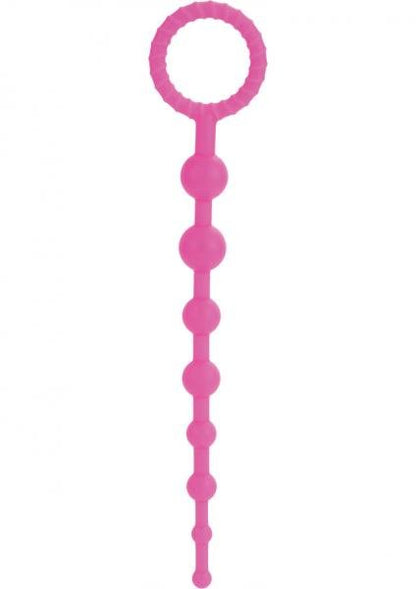 Booty Call X-10 Silicone Anal Beads Pink 8 Inch-Booty Call-Sexual Toys®