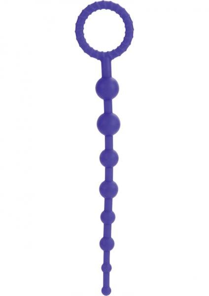 Booty Call X-10 Silicone Anal Beads Purple 8 Inch-Booty Call-Sexual Toys®