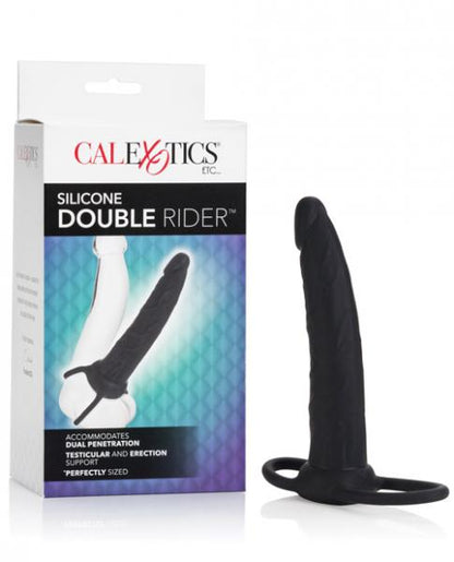 Cal Exotics Silicone Double Rider Black-Calexotics Etc-Sexual Toys®