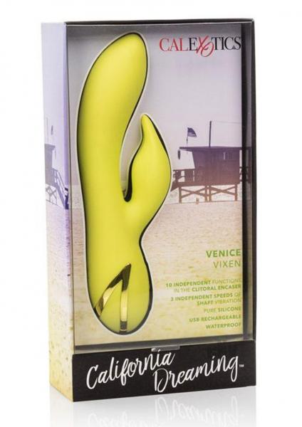 California Dreaming Venice Vixen Yellow Vibrator-California Dreaming-Sexual Toys®