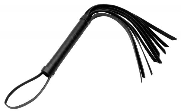 Cat Tails Vegan Faux Leather Hand Flogger Black-Strict Leather-Sexual Toys®