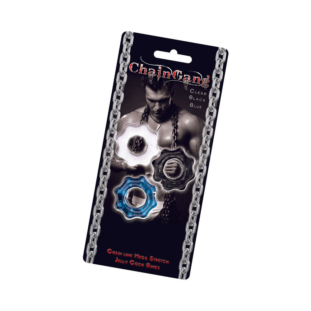 Chain Gang Cock Rings Assorted 3 Pack-Hott Products-Sexual Toys®