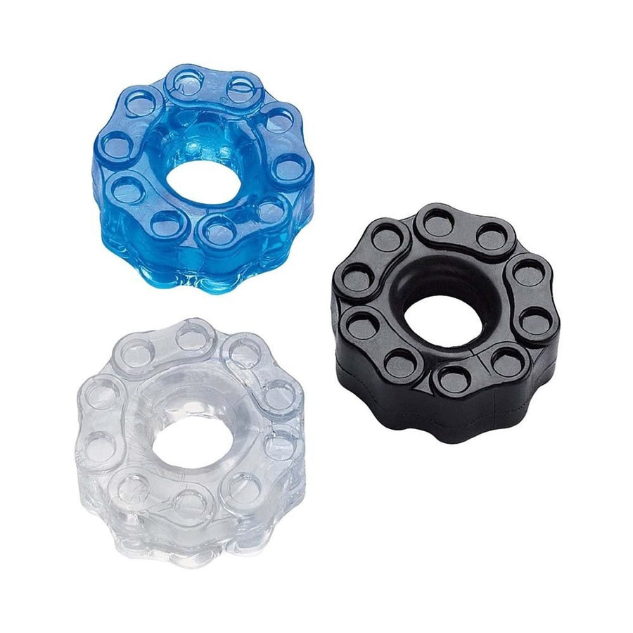 Chain Gang Cock Rings Assorted 3 Pack-Hott Products-Sexual Toys®