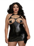 Chemise & Paddle Black Queen O/S-Red Diamond-Sexual Toys®