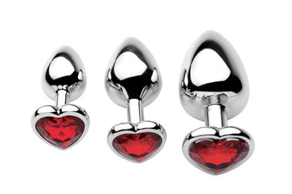 Chrome Hearts 3 Piece Anal Plugs With Gem Accents-Frisky-Sexual Toys®