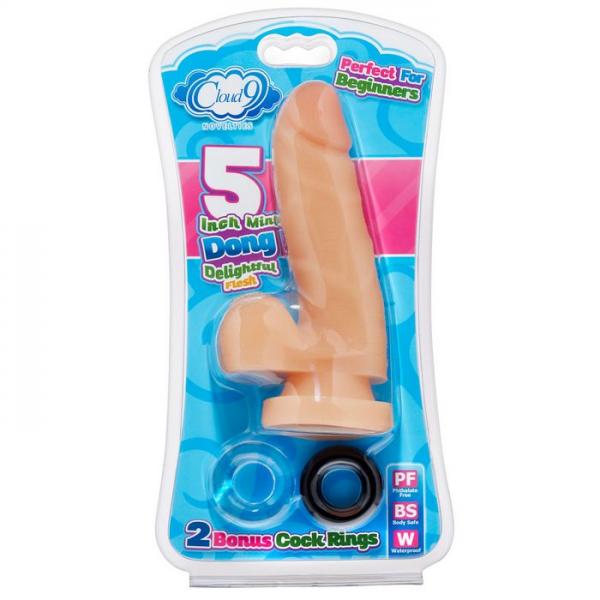 Cloud 9 5 inches Dildo with Cock Rings Beige-blank-Sexual Toys®