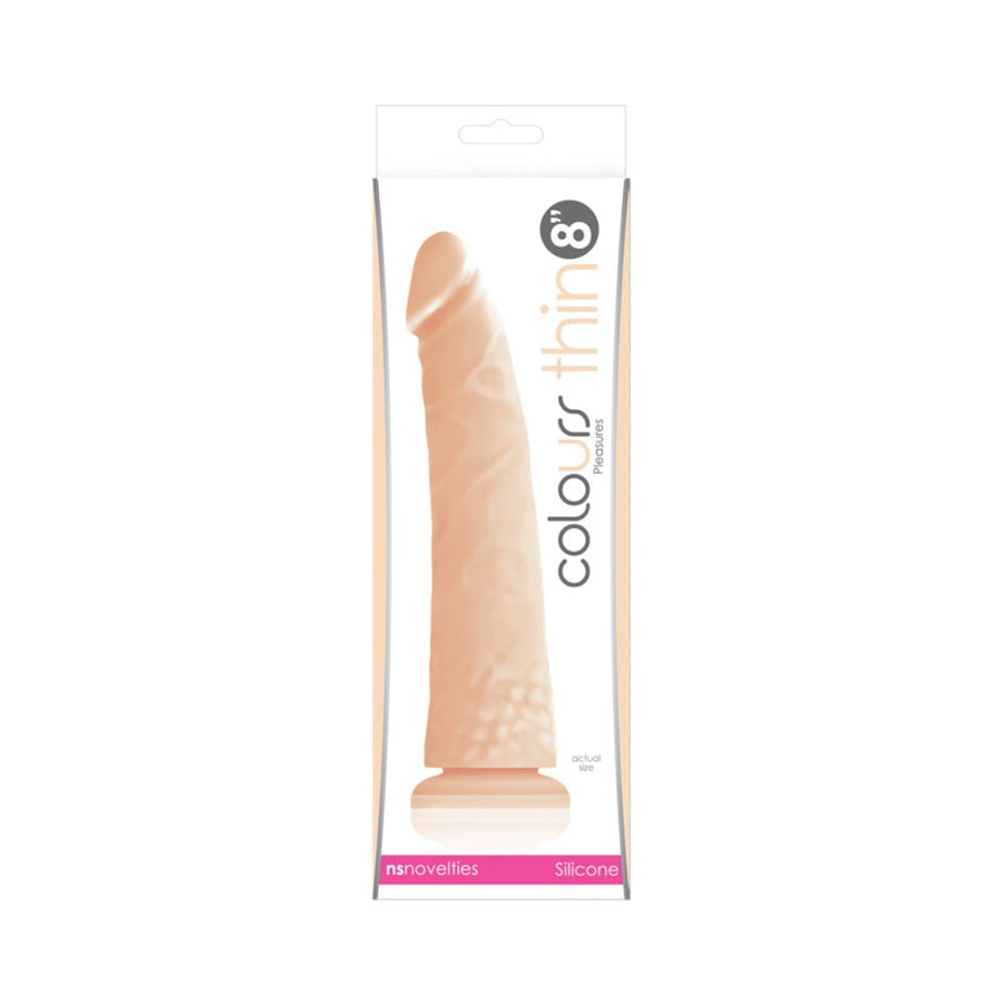 Colours Pleasures Thin 8in White-NS Novelties-Sexual Toys®