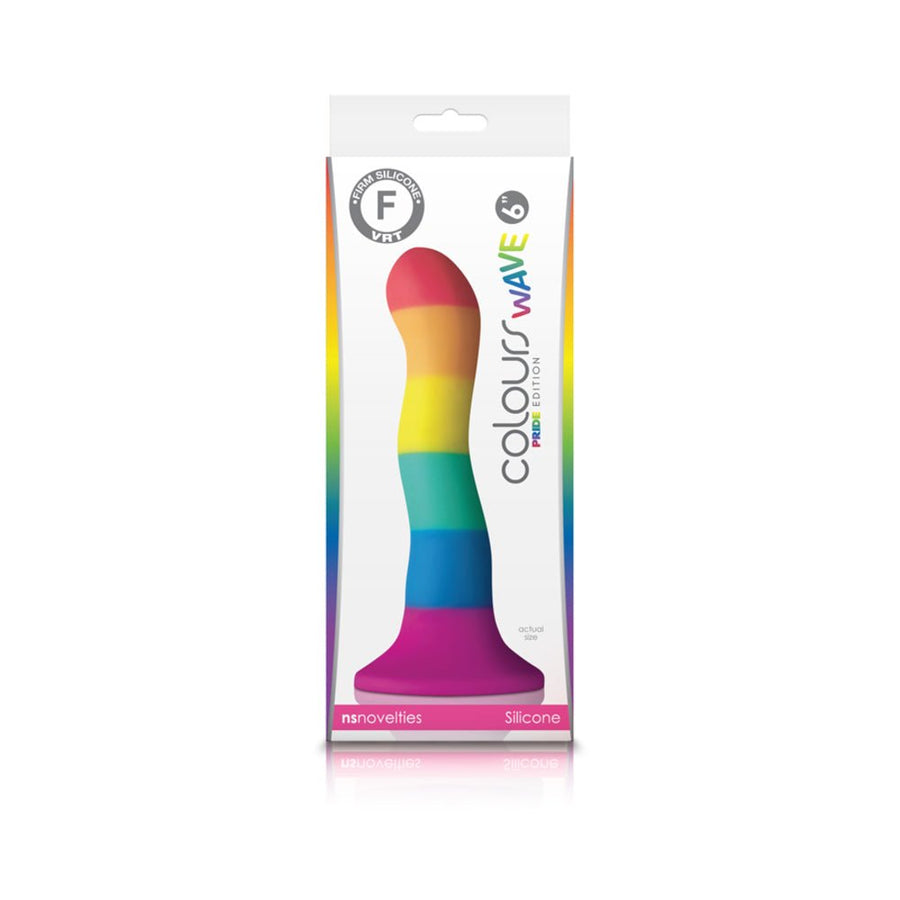 Colours - Pride Edition - 6in Wave Dildo - Rainbow-NS Novelties-Sexual Toys®