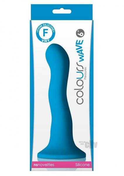 Colours Wave 6 inches Dildo Blue-NS Novelties-Sexual Toys®
