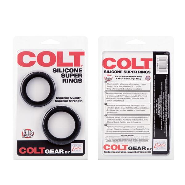 Colt Silicone Super Rings Black-Colt-Sexual Toys®