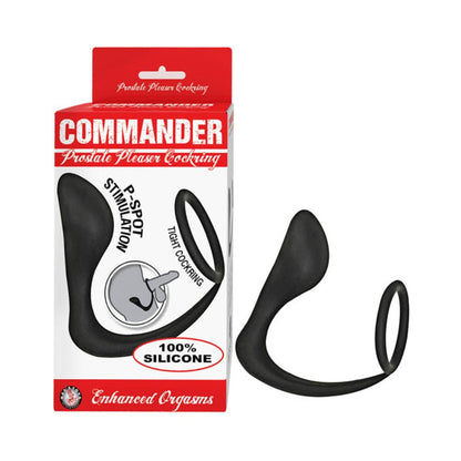 Commander Prostate Pleaser Cockring Black-Nasstoys-Sexual Toys®