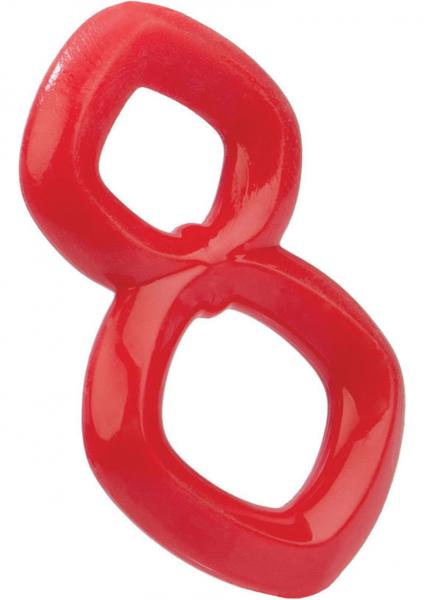Crazy 8 Cock Ring Red-blank-Sexual Toys®