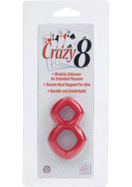 Crazy 8 Cock Ring Red-blank-Sexual Toys®