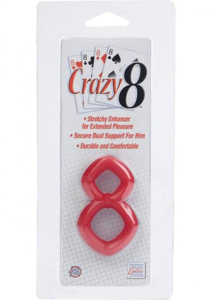 Crazy 8 Cock Ring Red-blank-Sexual Toys®