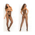Criss-cross Backstrap Fishnet Bodystocking Black Queen Size-blank-Sexual Toys®