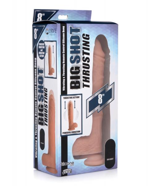 Curve Novelties Big Shot 8&quot; Thrusting Dildo W/remote Control - Flesh-Big Shot-Sexual Toys®