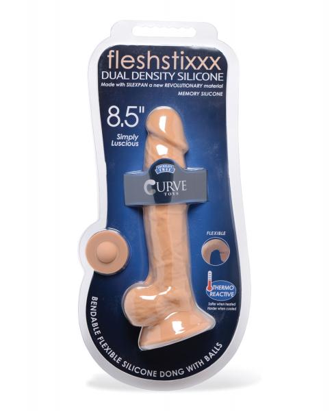Curve Novelties Fleshstixxx 8.5&quot; Dildo W/balls - Tan-Curve-Sexual Toys®