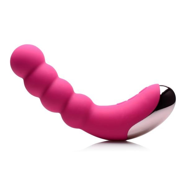 Curve Novelties Gossip Silicone Beaded Vibrator 50x - Magenta-Curve-Sexual Toys®