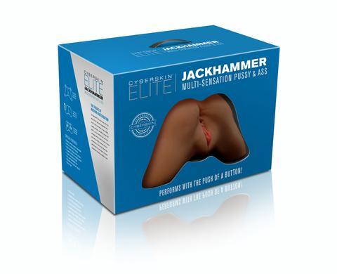 Cyberskin Elite Jackhammer Pussy and Ass Brown-CyberSkin-Sexual Toys®