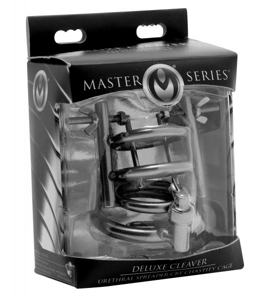 Deluxe Cleaver Urethral Spreader Cbt Chastity Cage-Master Series-Sexual Toys®