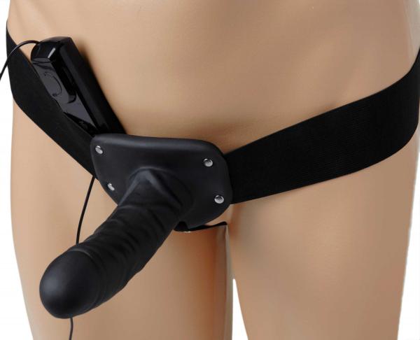 Deluxe Vibro Erection Assist Hollow Silicone Strap On-Size Matters-Sexual Toys®