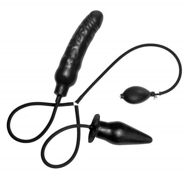Deuce Double Penetration Inflatable Dildo And Anal Plug-Master Series-Sexual Toys®