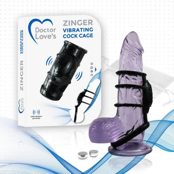 Doctor Love Zinger Vibrating Cock Cage-Doctor Love&