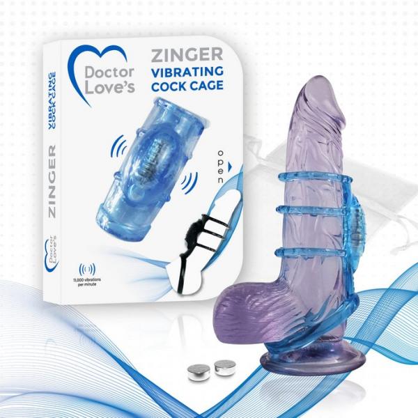 Doctor Love Zinger Vibrating Cock Cage-Doctor Love&