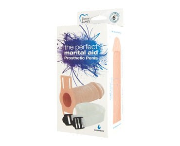 Doctor Loves The Perfect Marital Aid Prosthetic Penis Extension 6 Inch - Beige-blank-Sexual Toys®