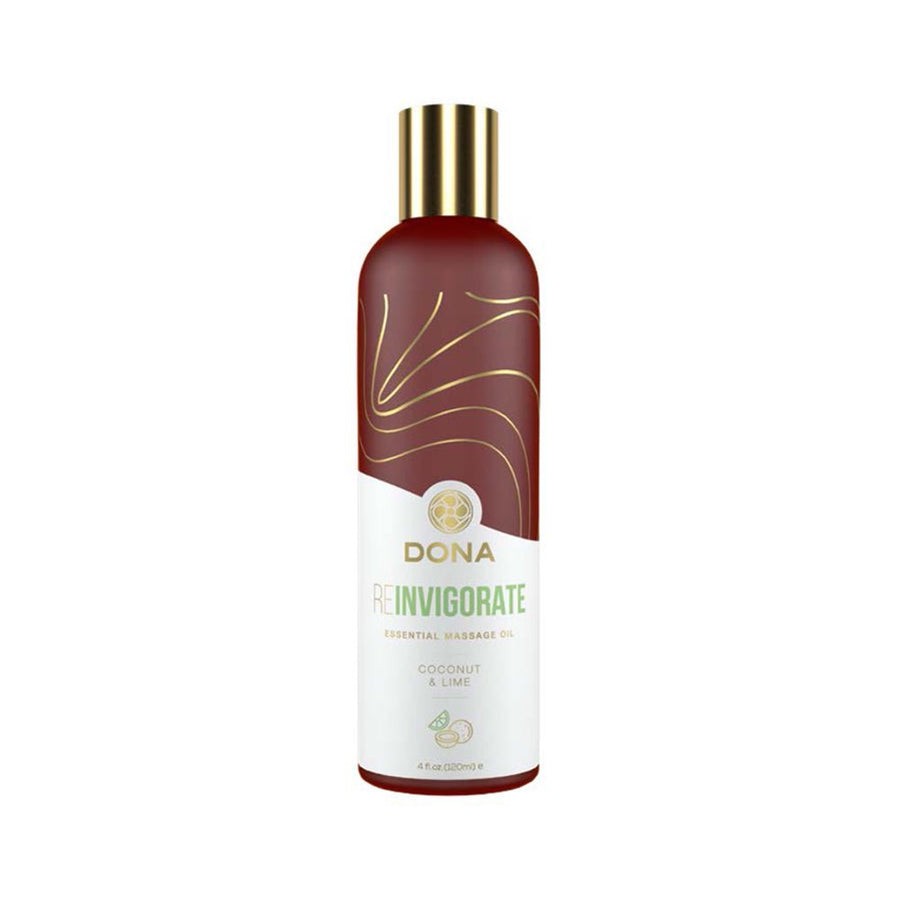 Dona Essential Massage Oil Reinvigorate Coconut &amp; Lime 4oz-blank-Sexual Toys®