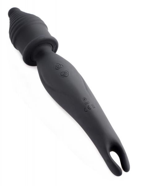 Dual Diva 2 In 1 Silicone Massager Black-Wand Essentials-Sexual Toys®
