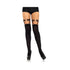 Dual Strap Elastic Thigh High Garter Suspender With Heart O/s Black-blank-Sexual Toys®